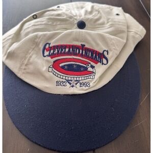 vintage 1993 90s 30s Cleveland Indians MLB baseball cap hat Two Tone SnapBack